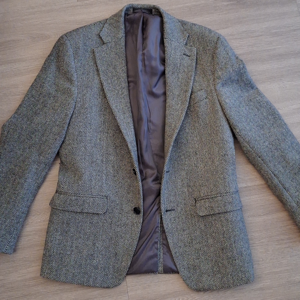 Ralph Lauren Gray Herringbone Sport Coat